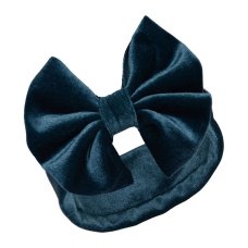 HB114-T: Teal Velour Headband w/Bow